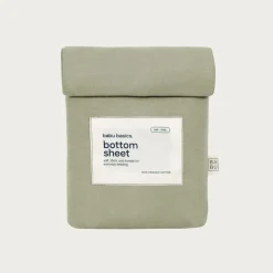 Babu Basics Organic Cotton Bassinet Oval Fitted Sheet - 58 x 72cm