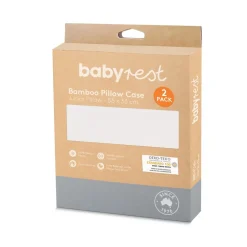 BabyRest Junior Bamboo Pillow Case 2 Pack