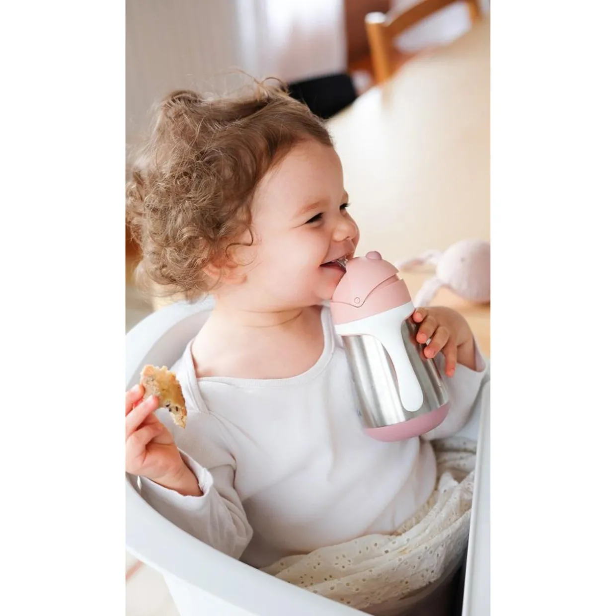 Beaba Stainless Steel Straw Cup 250ml