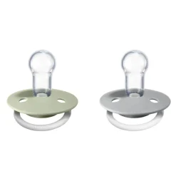 BIBS De Lux Silicone Night Glow Colour Mix 2pk - One Size