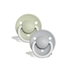 BIBS De Lux Silicone Night Glow Colour Mix 2pk - One Size