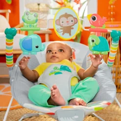 Bright Starts Playful Paradise Vibrating Baby Bouncer