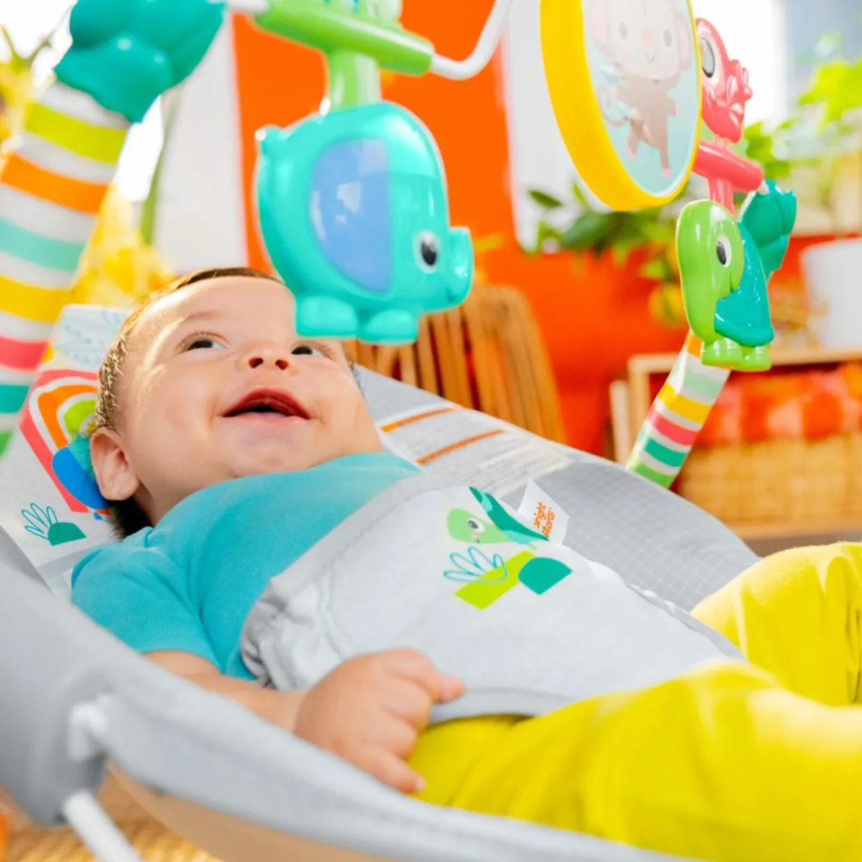 Bright Starts Playful Paradise Vibrating Baby Bouncer