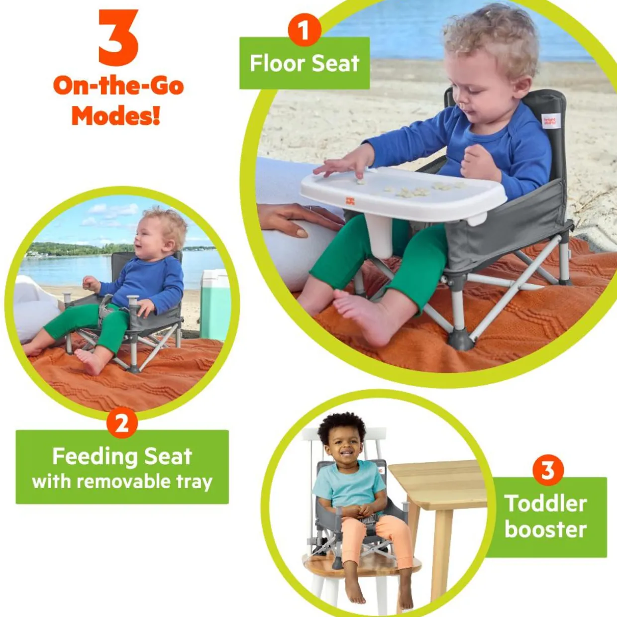 Bright Starts Pop 'N Sit Portable Booster Seat