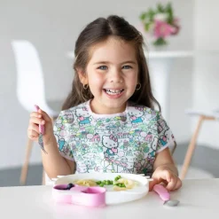 Bumkins Silicone Grip Dish - Sanrio Hello Kitty