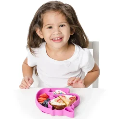 Bumkins Silicone Grip Dish - Unicorn