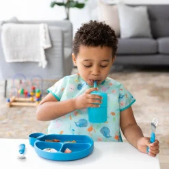 Bumkins Silicone Straw Cup with Lid