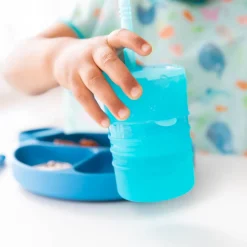 Bumkins Silicone Straw Cup with Lid