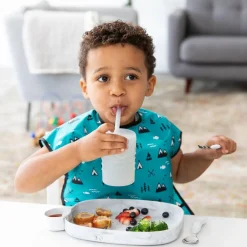 Bumkins Silicone Straw Cup with Lid