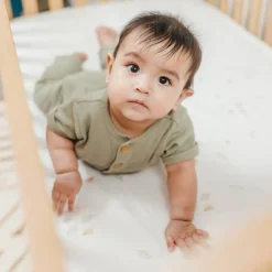 Crane Baby Cot Fitted Sheet - Willow Collection