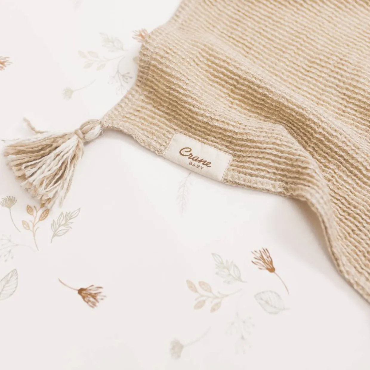 Crane Baby Cot Fitted Sheet - Willow Collection