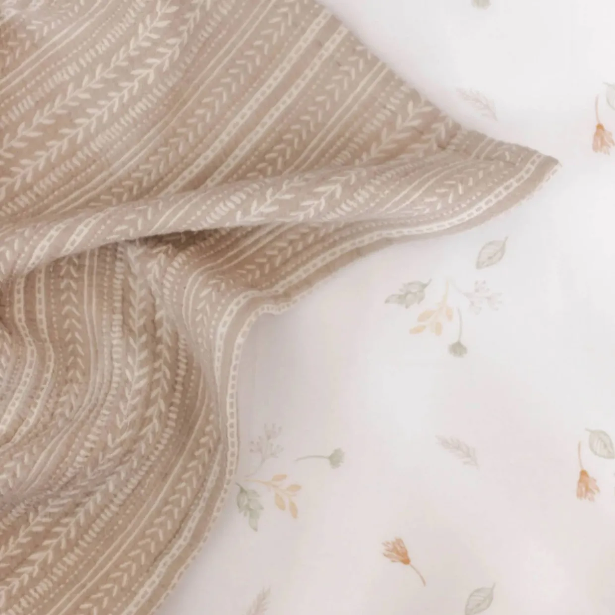 Crane Baby Cot Fitted Sheet - Willow Collection