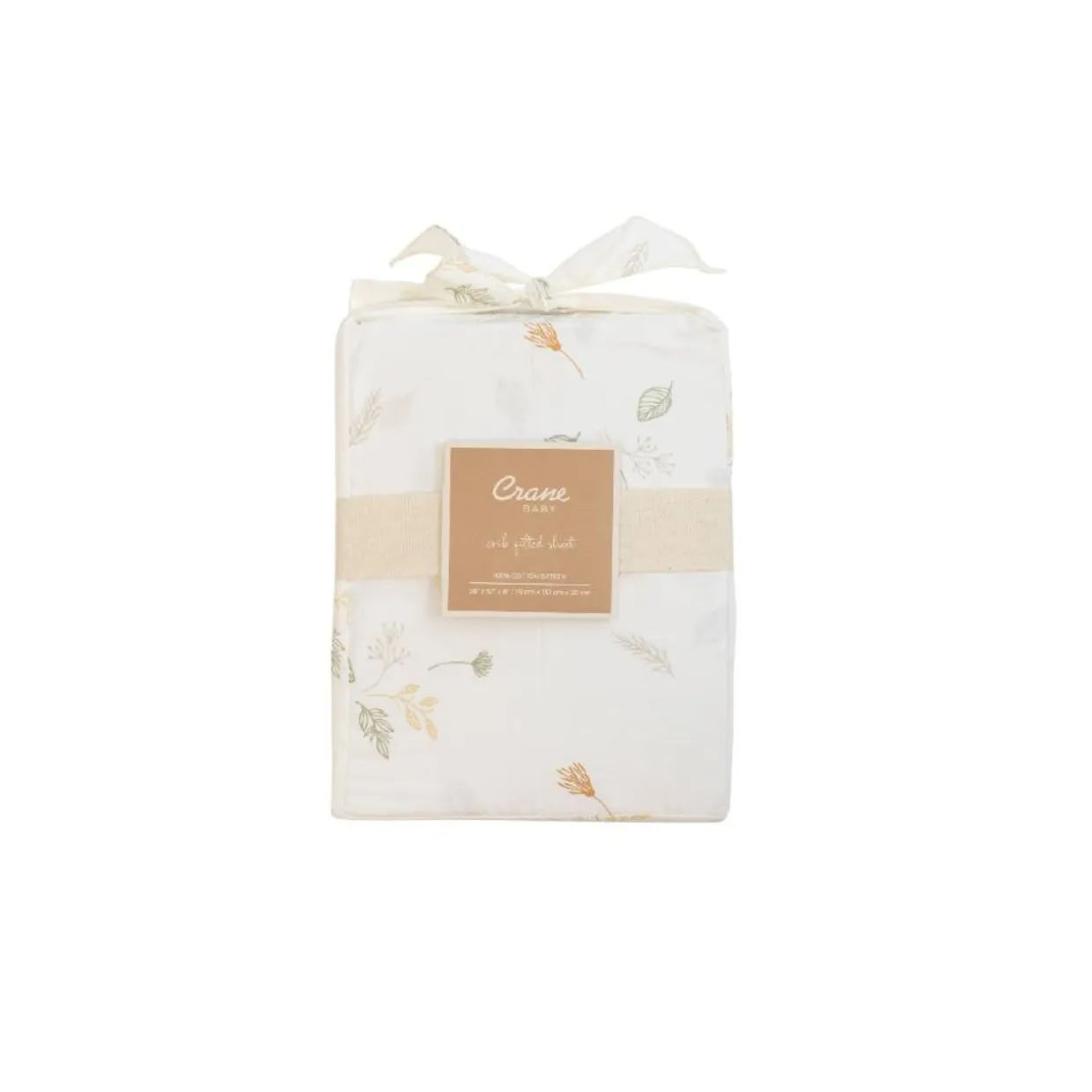 Crane Baby Cot Fitted Sheet - Willow Collection
