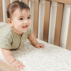 Crane Baby Cot Fitted Sheet - Willow Collection