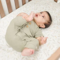 Crane Baby Cot Fitted Sheet - Willow Collection