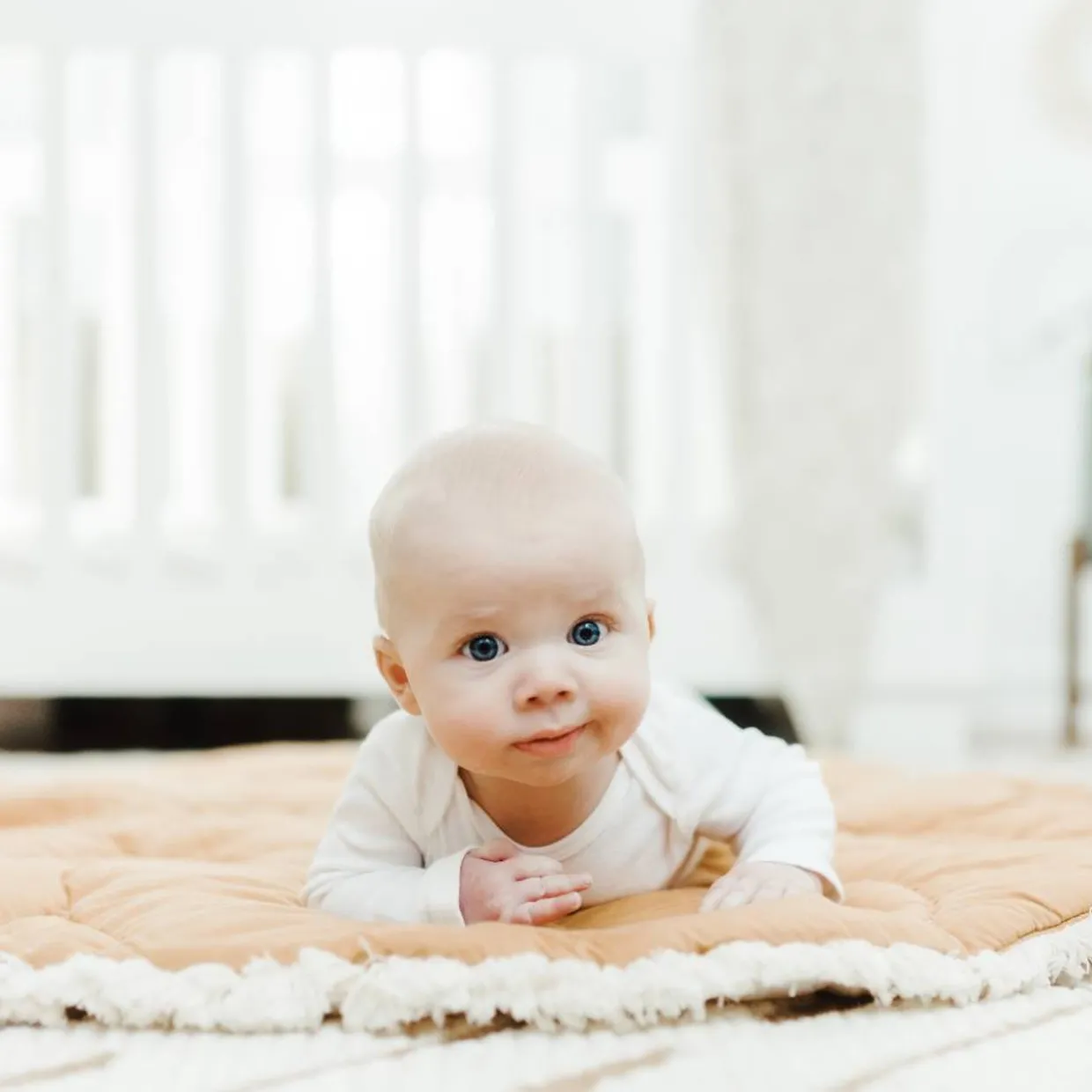 Crane Baby Reversible Quilted Playmat - Willow