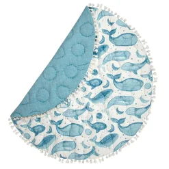 Crane Baby Reversible Quilted Playmat - Caspian