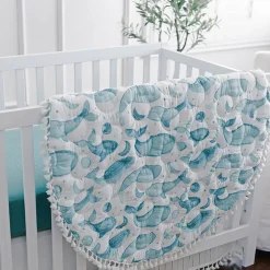 Crane Baby Reversible Quilted Playmat - Caspian