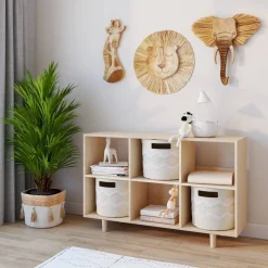 Crane Baby Wooden Elephant Wall Decor - 1pc