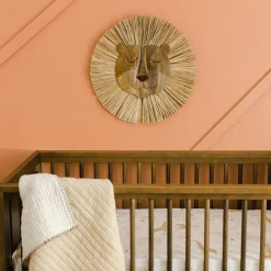 Crane Baby Wooden Lion Wall Decor - 1pc