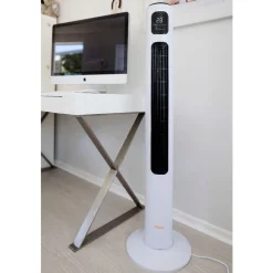 Crane Tower Fan and Air Circulator (116 cm) - White