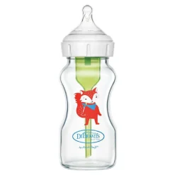 Dr Browns Natural Flow Anti-Colic Options+ Glass Wide Neck Bottle