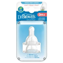 Dr Browns Standard (Narrow) Silicone Teats 2 pack