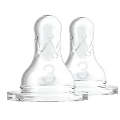 Dr Browns Standard (Narrow) Silicone Teats 2 pack