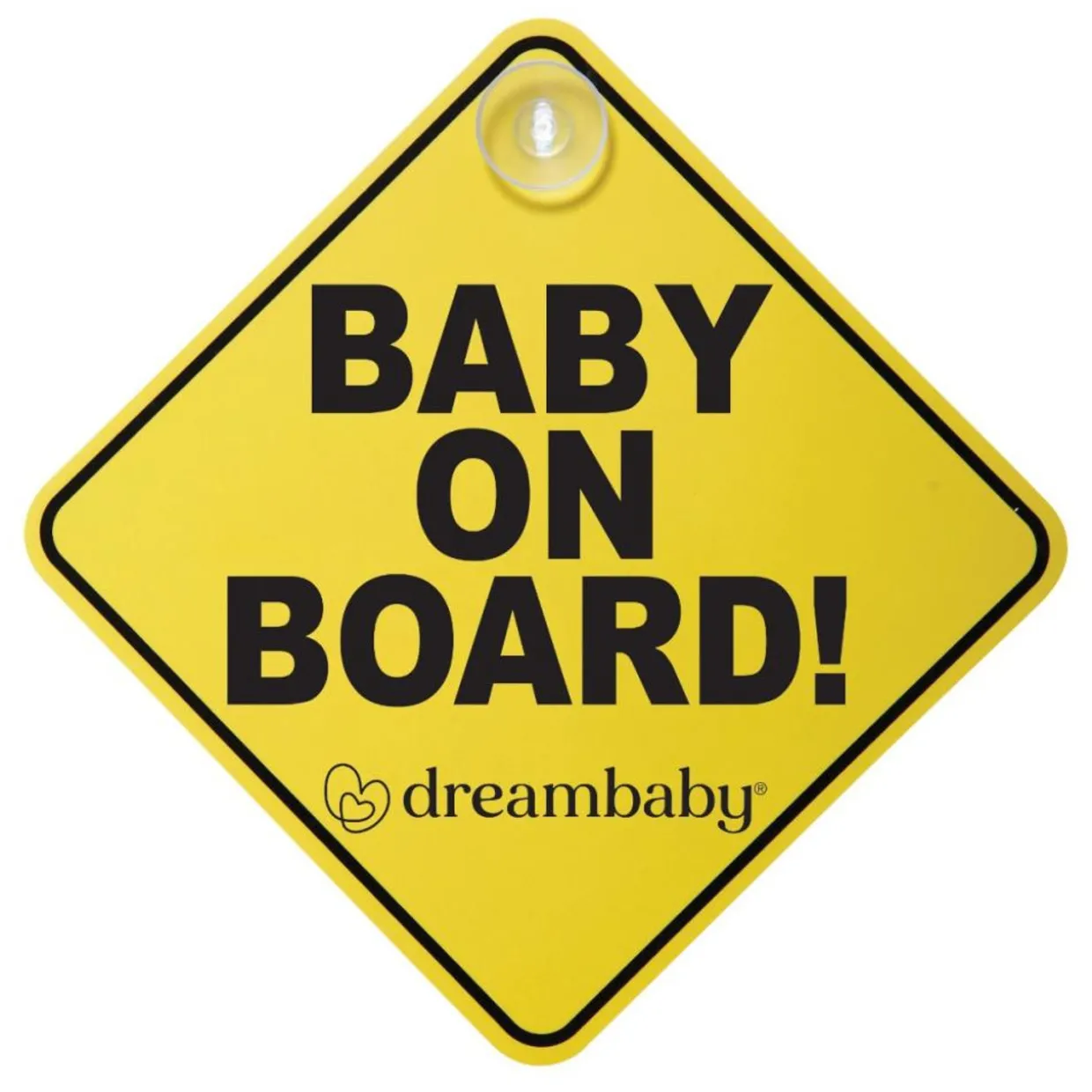 Dreambaby Baby On Board Sign - Yellow