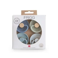 FRIGG Round Latex Pacifiers 4pk