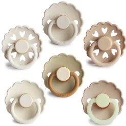 FRIGG Round Latex Pacifiers 6pk