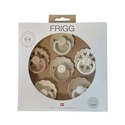 FRIGG Round Latex Pacifiers 6pk