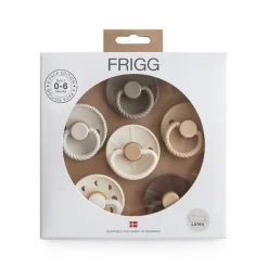 FRIGG Round Latex Pacifiers 6pk