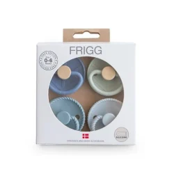 FRIGG Round Silicone Pacifiers 4pk