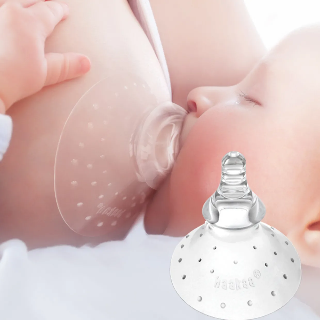 Haakaa Breastfeeding Silicone Nipple Shield - Round