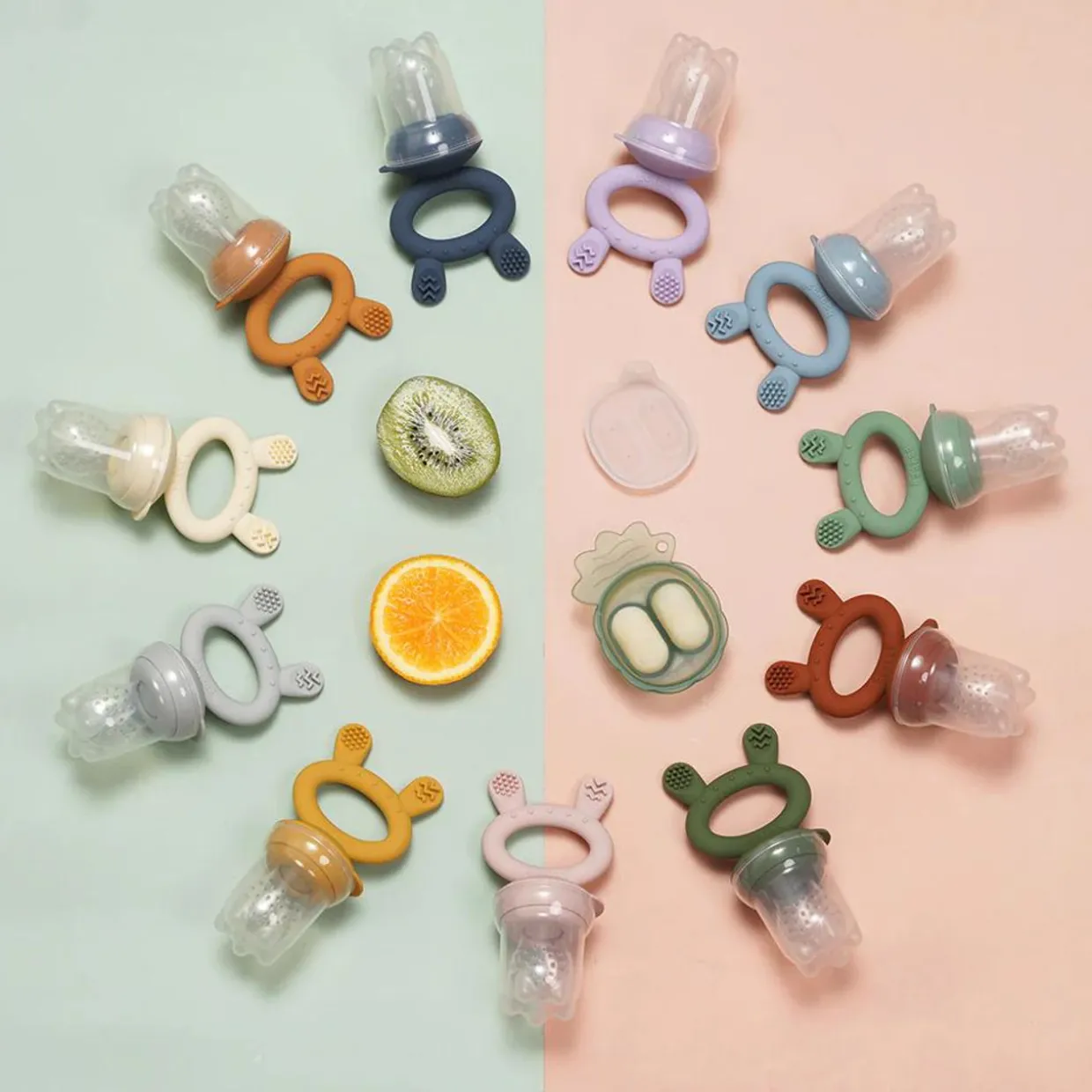 Haakaa Fresh Food Feeder with Mini Nibble Tray Combo