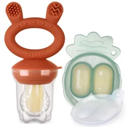 Haakaa Fresh Food Feeder with Mini Nibble Tray Combo