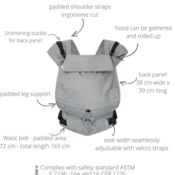 Hoppediz Primeo Baby Carrier - Jacquard