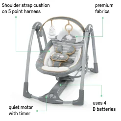 Ingenuity Boutique Collection Swing n Go Portable Swing