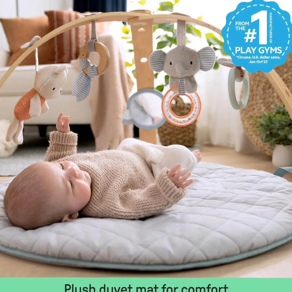 Ingenuity Cozy Spot Reversible Duvet Play Mat & Gym