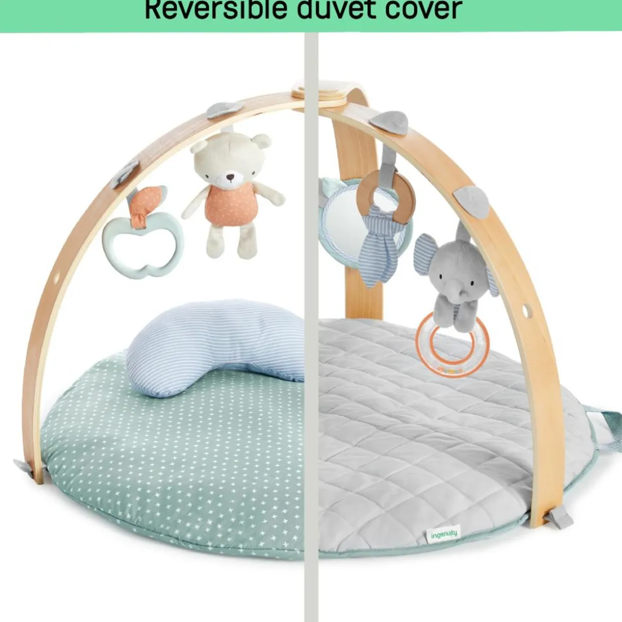 Ingenuity Cozy Spot Reversible Duvet Play Mat & Gym