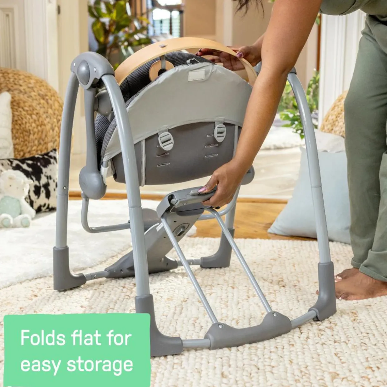 Ingenuity Every Season Swing n Go Portable Swing