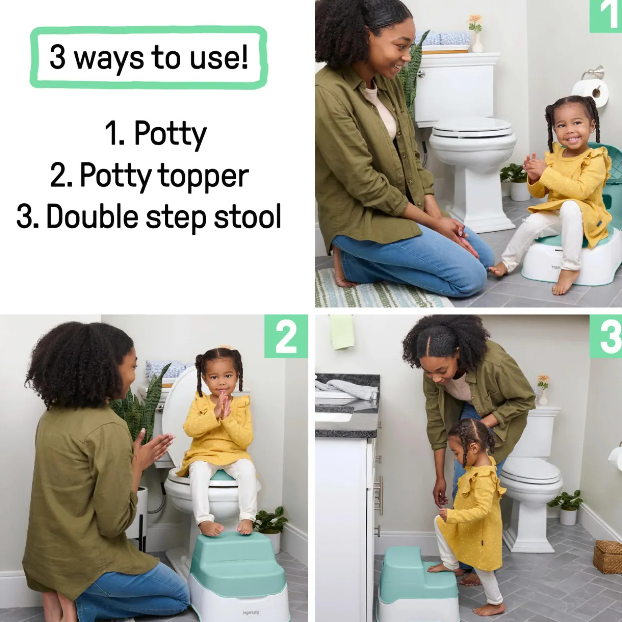 Ingenuity Prepare to Potty 3-in-1 Potty & Step Stool System