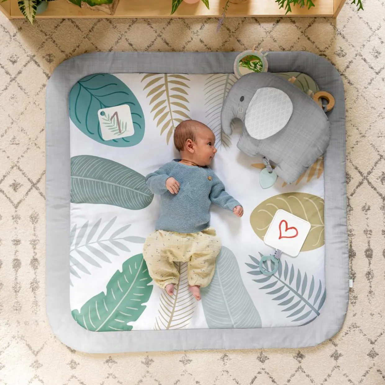 Ingenuity Sprout Spot Baby Milestone Play Mat