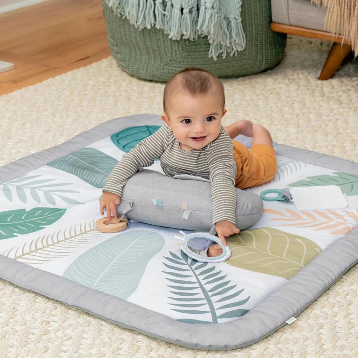 Ingenuity Sprout Spot Baby Milestone Play Mat