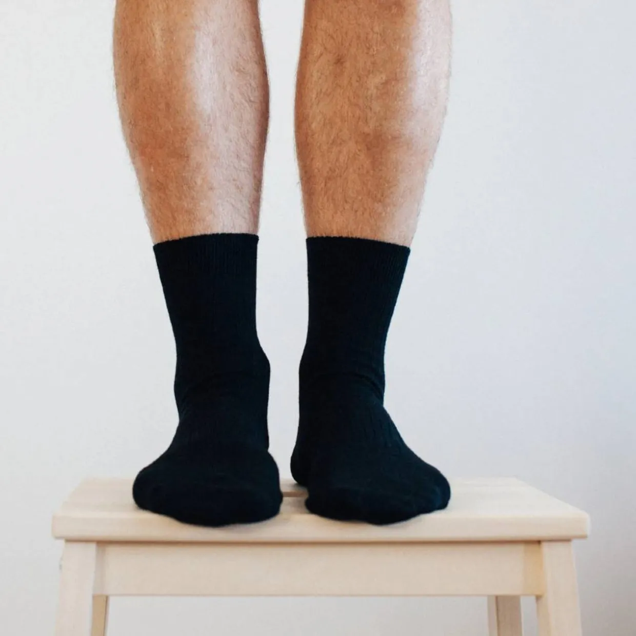 Lamington Mens Crew Merino Socks - Rib