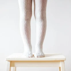 Lamington Merino Tights - Cable