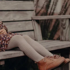 Lamington Merino Tights - Cable