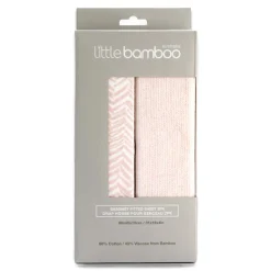 Little Bamboo Jersey Fitted Bassinet Sheet 2 Pack