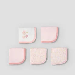 Little Linen Towelling Washers 5 Pack